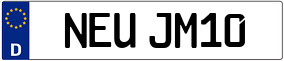 Truck License Plate